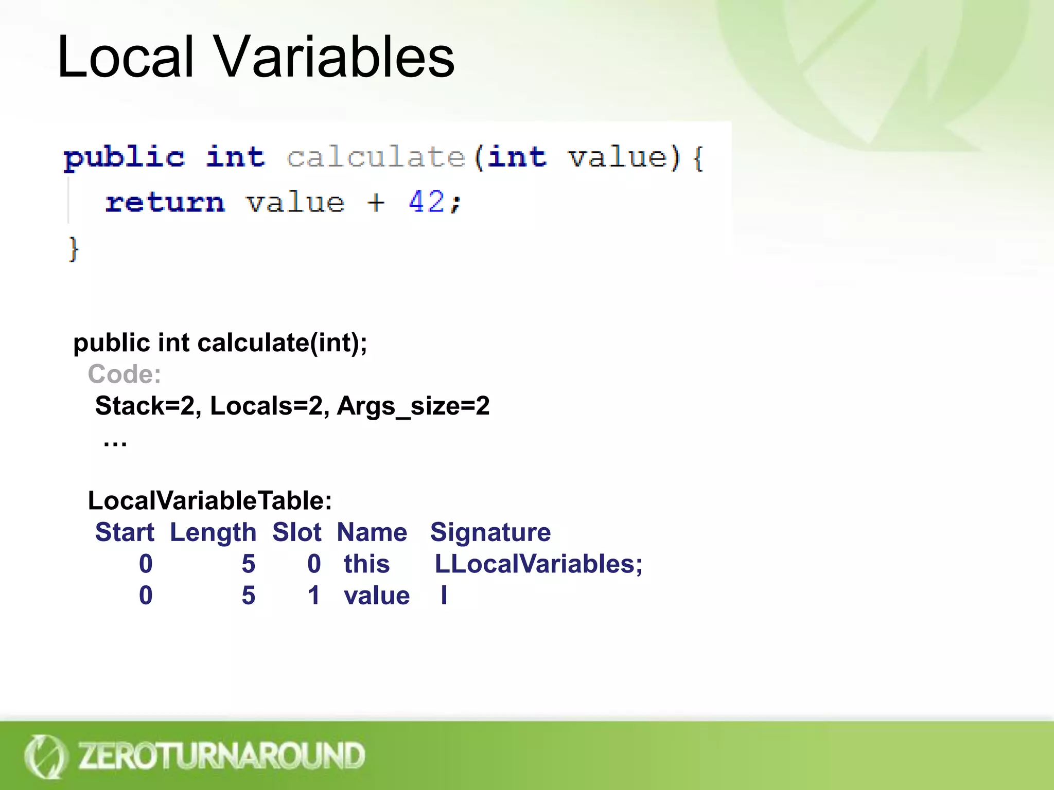 LatJUG. Java Bytecode Fundamentals | PPT
