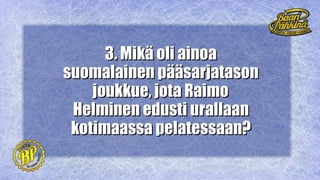 Lätkävisa 9.5. Suomi-Slovakia