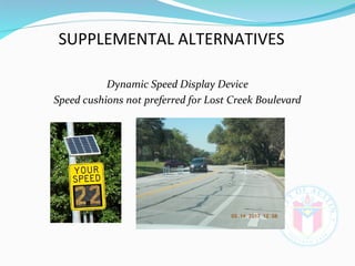 Lost Creek Blvd Proposed Speed Mitigation | PDF