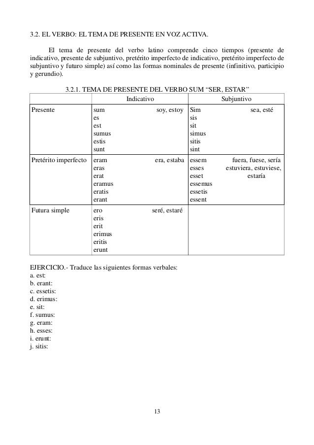 Verbi Latini Esercitazioni E Quiz