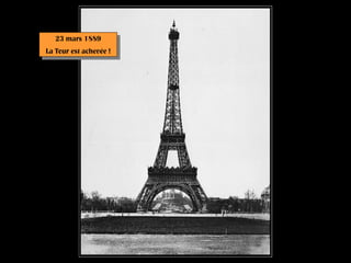23 mars 1889
La Tour est achevée !
23 mars 1889
La Tour est achevée !
 