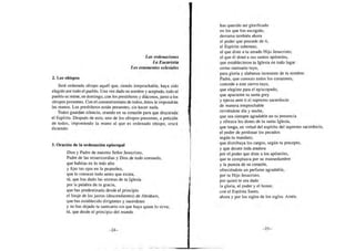 Las ordenaciones
La Eucaristía
Los estamentos eclesÜlles
2. Los obispos
Será ordenado obispo aquél que, siendo irreprochab...