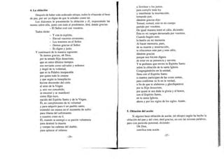 4. Ln oblnción
Después de haber sido ordenado obispo, lodos le ofrecerán el beso
de paz, por ser ya digno de que le salude...
