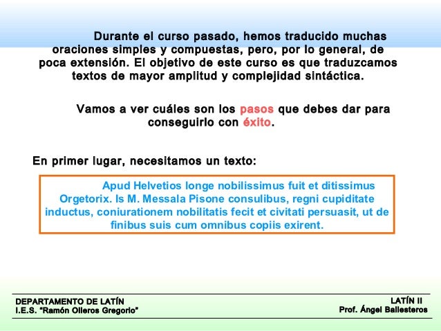 La Traduccion