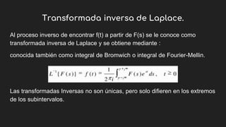 Bromwich Inversion Integral La transformada de Laplace.pptx