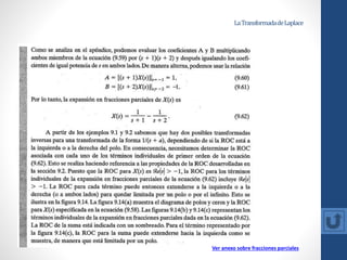 LaTransformadadeLaplace
Ver anexo sobre fracciones parciales
 