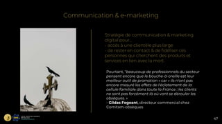 Stratégie de communication & marketing
digital pour…
- accès à une clientèle plus large
- de rester en contact & de fidéli...