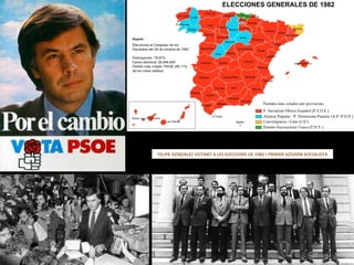 FELIPE GONZÁLEZ VOTANT A LES ELECCIONS DE 1982 I PRIMER GOVERN SOCIALISTA 