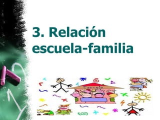 3. Relación escuela-familia 