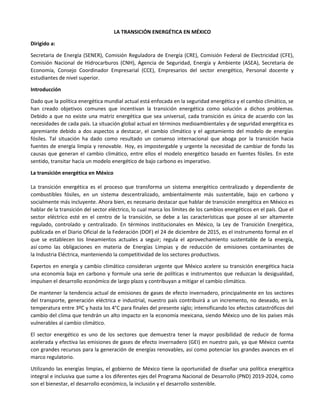 La transición energética en México | DOC