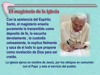 Los padres y doctores de la  iglesia.