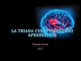 LA TRIADA CUERPO-CEREBRO
APRENDIZAJE
Yolanda García
2017
 