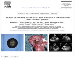 Tricuspid Regurgitation in Context




viernes 25 de noviembre de 11
 