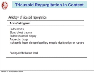 Tricuspid Regurgitation in Context




viernes 25 de noviembre de 11
 