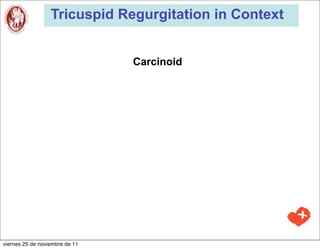 Tricuspid Regurgitation in Context


                                Carcinoid




viernes 25 de noviembre de 11
 