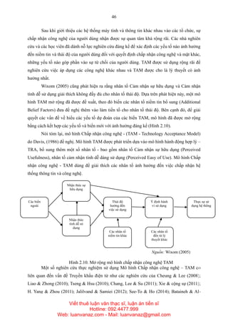 NGHIÊN CỨU MÔ HÌNH CHẤP NHẬN DỊCH VỤ CÔNG NGHỆ VIỄN THÔNG OTT OVERTHETOP  CONTENT