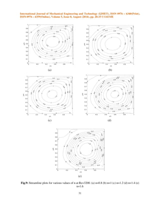 LATTICE BOLTZMANN SIMULATION OF NON-NEWTONIAN FLUID FLOW IN A LID ...