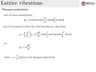 Lattice vibrations and using diffraction | PDF