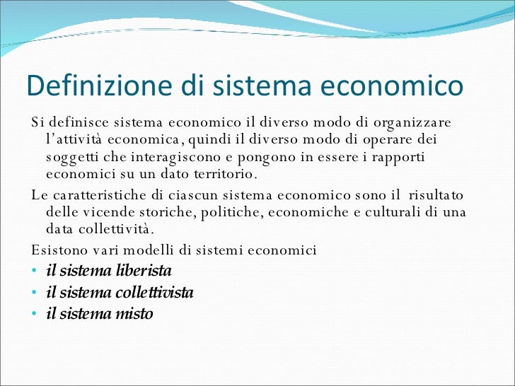 L'attività Economica L'attività Economica