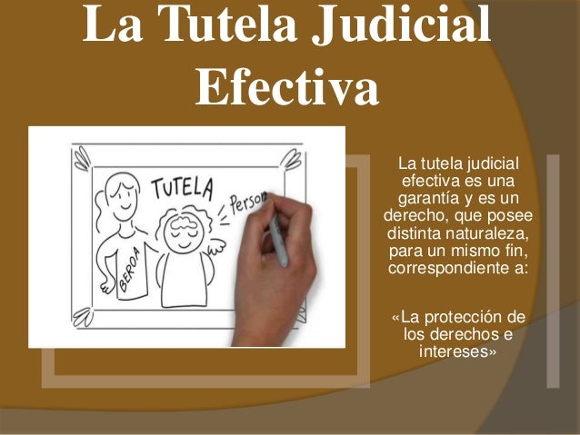 La tutela judicial efectiva. alexander rivero