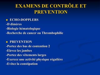 DIAGNOSTIC DIFFERENTIELAugmentation aiguë UNILATÉRALE1- Causes vasculairesLymphoedème ou LymphangiteOedème après chirurgie de revascularisation artérielle2- Causes infectieusesErysipèle, Dermo-hypodermite aiguë, cellulite nécrosante3- Autres causesRupture d'un kyste poplité HématomeSyndrome des logesDéchirure musculaire.