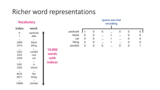 Richer word representations
 