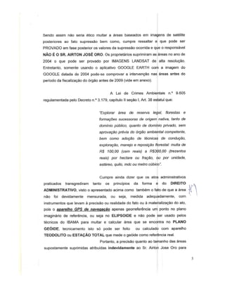 Defesa contra Laudo do Ibama