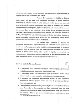 Defesa contra Laudo do Ibama