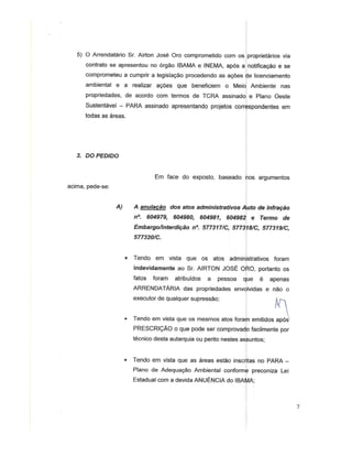 Defesa contra Laudo do Ibama