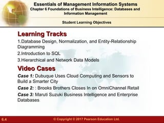 Databases Intelligence Business and Information Management | PPT