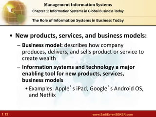 Laudon MIS13 ch01: Information Systems in Global Business Today. | PPT