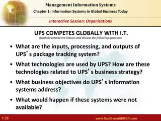 Laudon MIS13 ch01: Information Systems in Global Business Today. | PPT