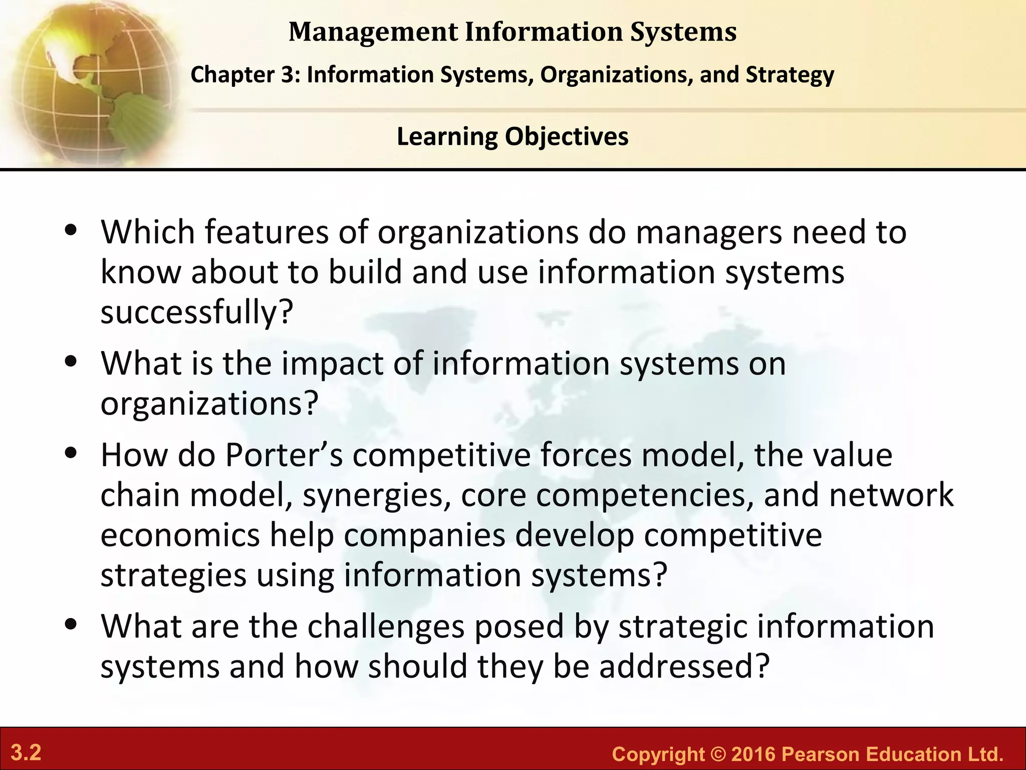 MIS-CH01: Information Systems, Organization, and Strategy | PPT ...