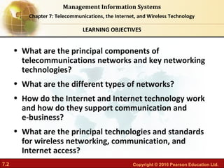 MIS-CH07: Telecommunications, the Internet, and Wireless Technology | PPT