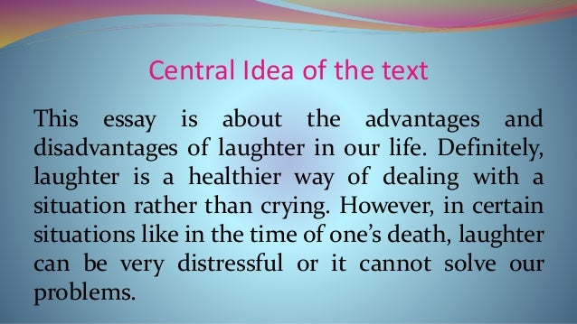 Laughter Essay Barcafontanacountryinncom Essay On Laughter Is The Best Medicine Laughter Is The Best Medicine