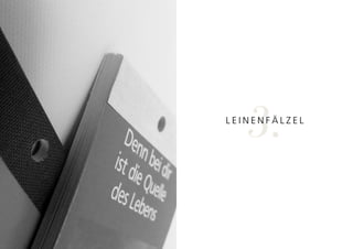 3.
LeinenFäLzeL
 