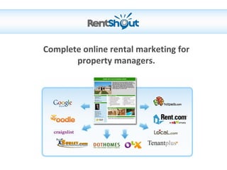 Complete online rental marketing for property managers. 