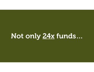 Not only 24x funds…
 