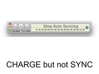CHARGE but not SYNC

 