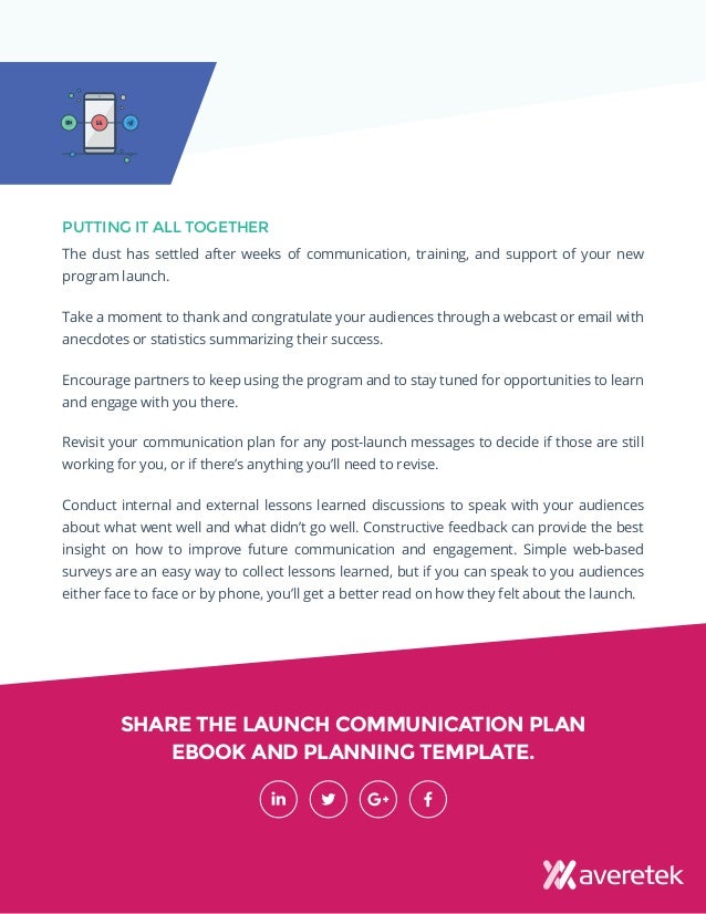 Launch Communication Plan