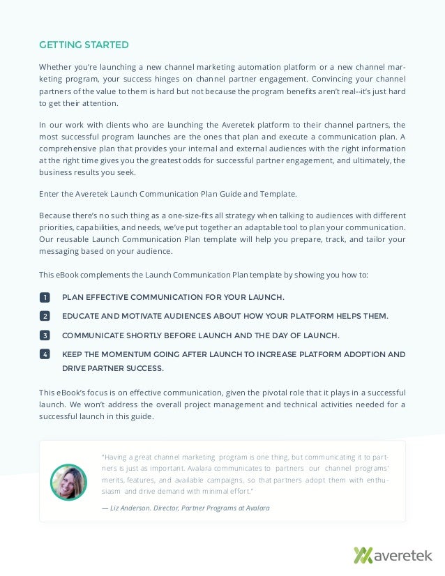 communication plan template