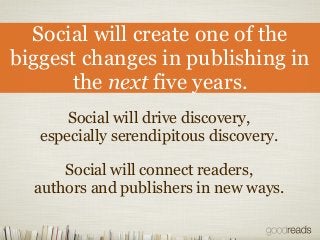 Goodreads Takes Book Discovery Around the Globe (Otis Chandler at Publishers Launch Frankfurt 2013)