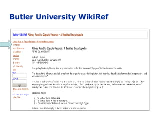 Butler University WikiRef 