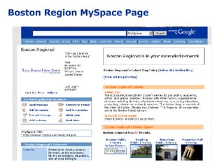 Boston Region MySpace Page 