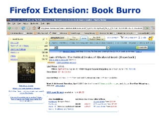 Firefox Extension: Book Burro 
