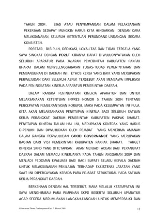 Launching Thema Pembangunan 2009 I