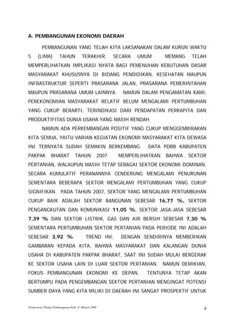 Launching Thema Pembangunan 2009 I