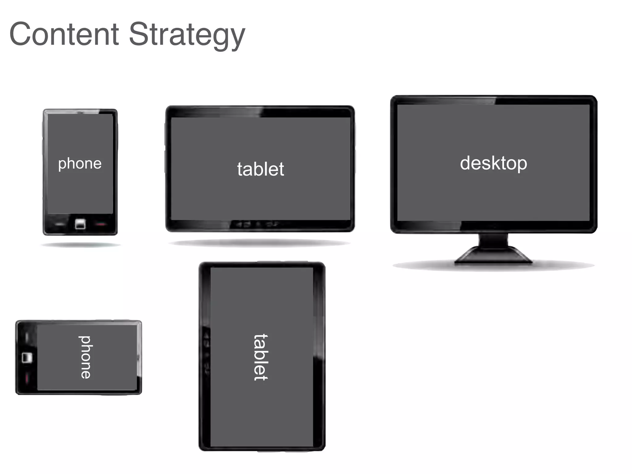 desktoptabletphone
Content Strategy
phone
tablet
 