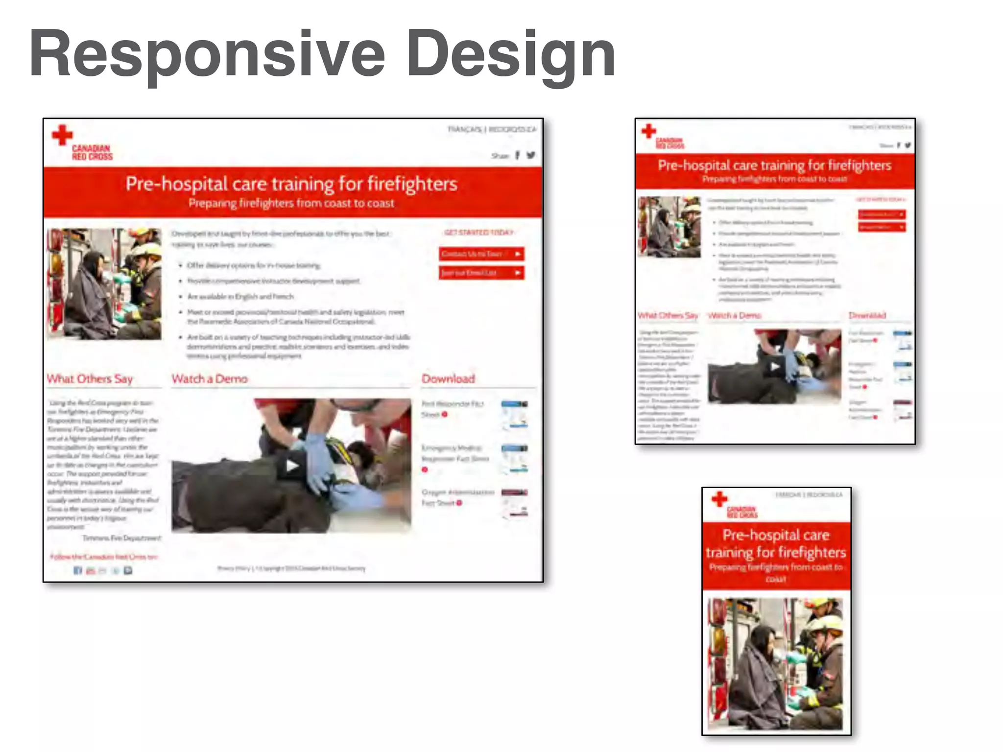 Responsive Design
 