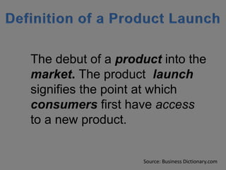 Launching a product | PPTX